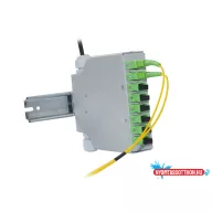   KELINE HN-DIN8-SC DIN sínre rögzíthető 8xSC, LC duplex, LSH E2000 toldó számára üres optikai rendező