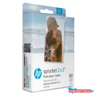 HP Sprocket 2x3 hüvelykes Zink fotópapír 100 lap