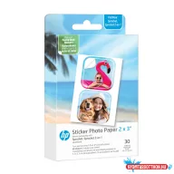   HP Sprocket előre kivágott matrica Zink 2x3 hüvelykes 30 lap