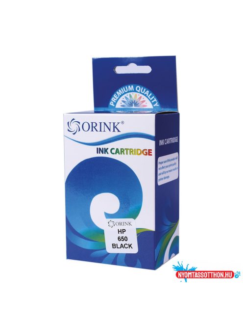 Hp 650/CZ101AE tintapatron black ORINK (utángyártott)