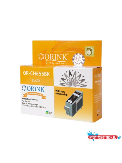 Hp 655/CZ109AE tintapatron black ORINK (utángyártott)