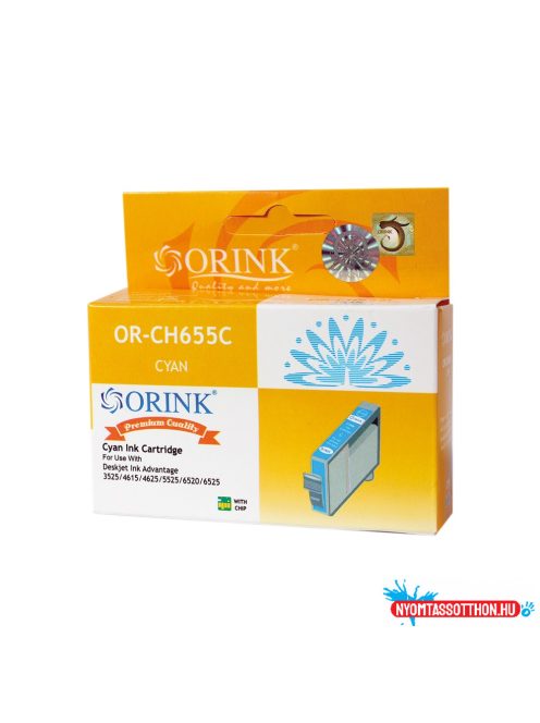 Hp 655/CZ110AE tintapatron cyan ORINK (utángyártott)