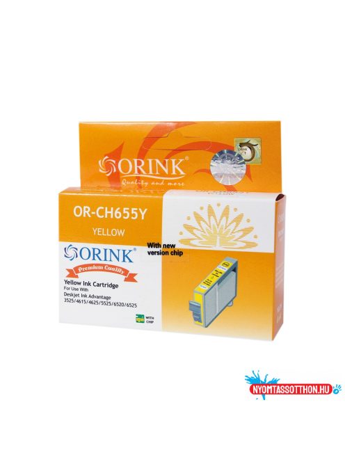 Hp 655/CZ112AE tintapatron yellow ORINK (utángyártott)