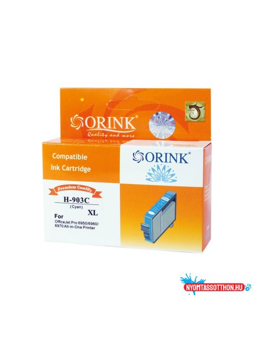 Hp 903XL/T6M03AE tintapatron cyan ORINK (utángyártott)