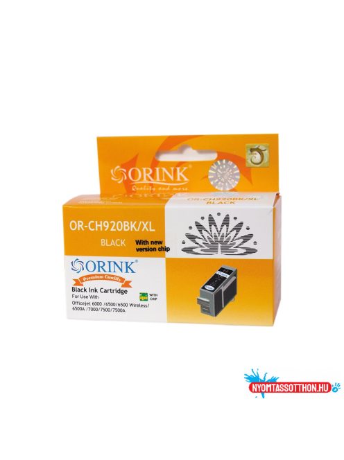 Hp 920XL/CD975A tintapatron black ORINK (utángyártott)