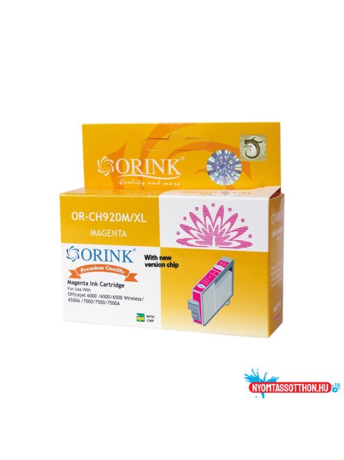 Hp 920XL/CD973A tintapatron magenta ORINK (utángyártott)