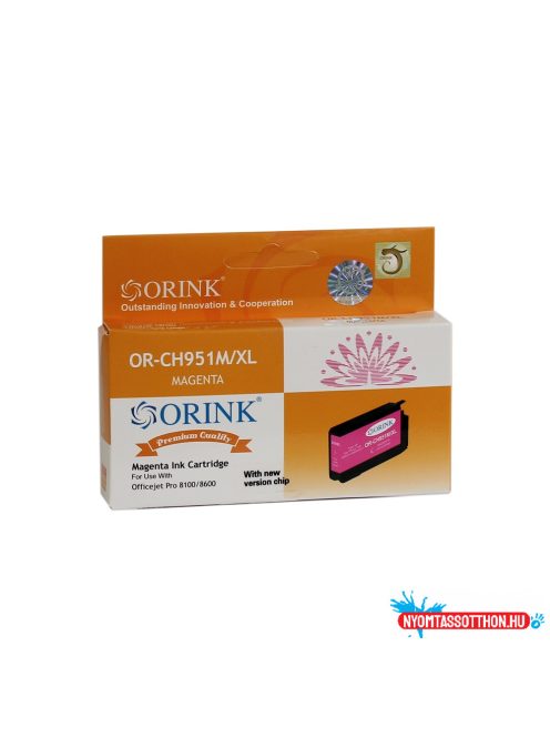 Hp 951XL/CN047AE tintapatron magenta ORINK (utángyártott)
