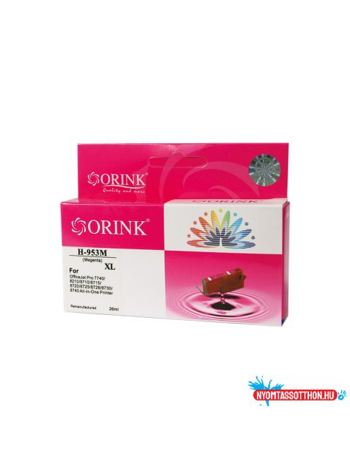 Hp 953XL/F6U17AE tintapatron magenta ORINK (utángyártott)