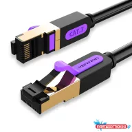 Vention SFTP Patch (Cat.7, fekete), 0,5m, kábel
