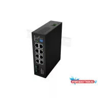   Lanberg ILGE-8P-2S-120 8xGbE LAN POE+/++ port 2xSFP uplink port 90W ipari swtich