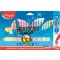 Filctoll készlet, 2,8 mm, kimosható, MAPED "Color'Peps Jungle", 24 különböző szín