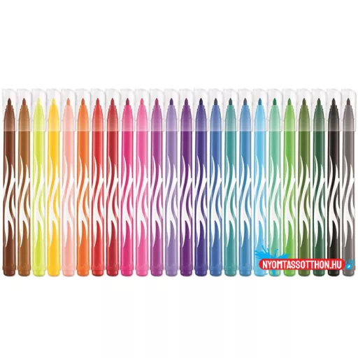 Filctoll készlet, 2,8 mm, kimosható, MAPED "Color'Peps Jungle", 24 különböző szín