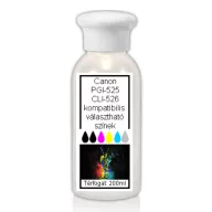 Utángyártott UV álló PG-525BK/CLI-526 tinta, 200ml