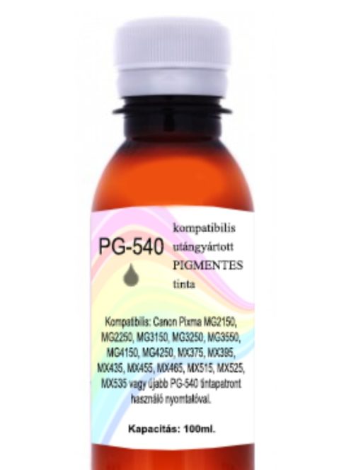 Utángyártott pigmentes PG-540 black tinta, 100ml (db)