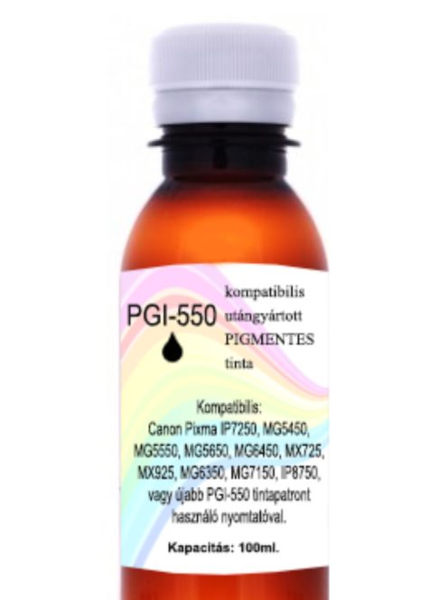 Utángyártott PGI-550 pigmentes tinta, 100ml (db)