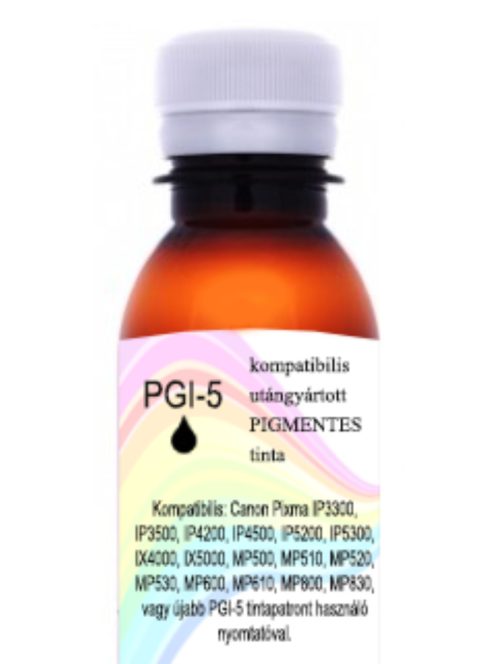 Utángyártott pigmentes PGI-5 fekete tinta, 200ml (db)