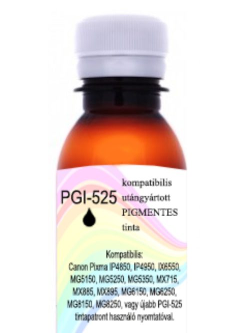 Utángyártott pigmentes PGI-525 fekete tinta, 200ml (db)