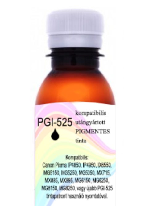 Utángyártott pigmentes PGI-525 fekete tinta, 200ml (db)