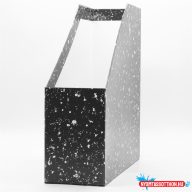 Iratpapucs 9cm, karton, Bluering(R) márvány-mákos fekete