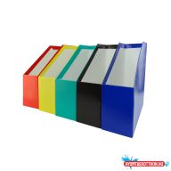 Iratpapucs 9cm, karton, lakkozott Bluering(R) fekete