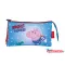 Peppa malac Rocket 3 rekeszes tolltartó 21 cm