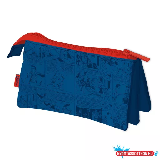 Superman Comic 3 rekeszes tolltartó 21 cm
