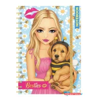 Csajos Besties Bee spirál notesz, füzet A6