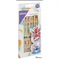 Disney Lilo és Stitch, A csillagkutya Aloha színes ceruza szett 12 db-os