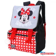 Disney Minnie Grey iskolatáska, táska Pomponnal, 42 cm