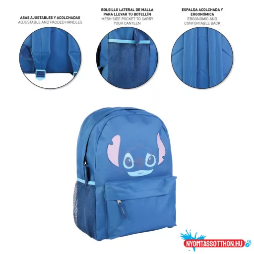Disney Lilo és Stitch, A csillagkutya Blue iskolatáska, táska 41 cm