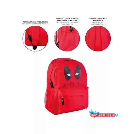Deadpool Red iskolatáska, táska 41 cm