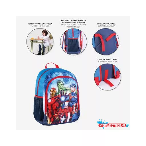 Bosszúállók Triple Force iskolatáska, táska 41 cm