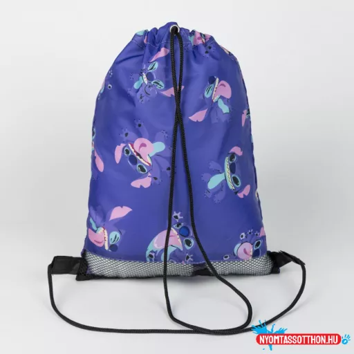 Disney Lilo és Stitch, A csillagkutya Purple sporttáska tornazsák 39 cm