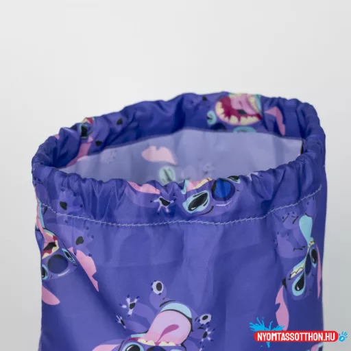 Disney Lilo és Stitch, A csillagkutya Purple sporttáska tornazsák 39 cm