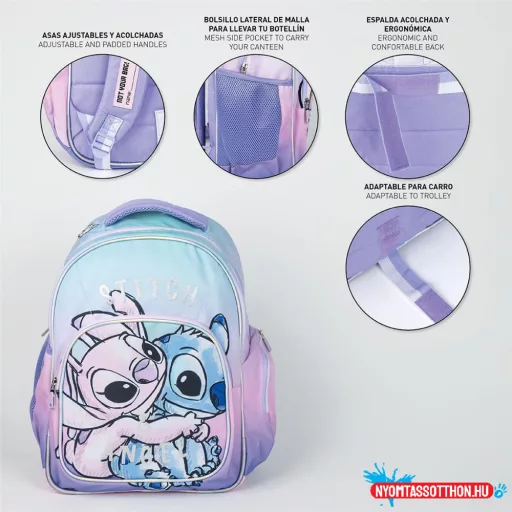 Disney Lilo és Stitch, A csillagkutya Angel iskolatáska, táska 42 cm