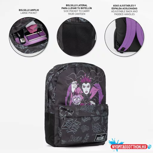 Disney Gonoszok Black iskolatáska, táska 42 cm