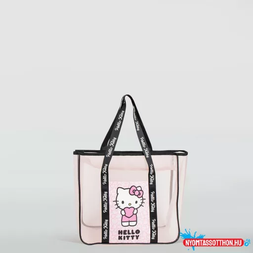 Hello Kitty Heart Premium átlátszó strandtáska 62 cm