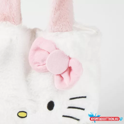 Hello Kitty White plüss shopping bag, bevásárlótáska 30 cm