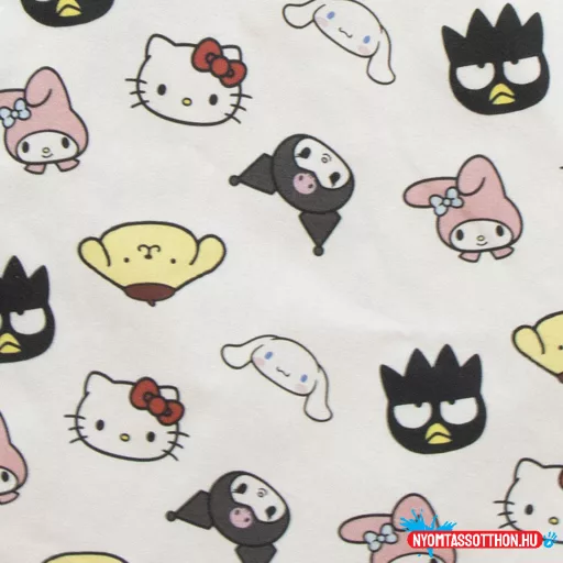 Hello Kitty Friends shopping bag, bevásárlótáska 40 cm