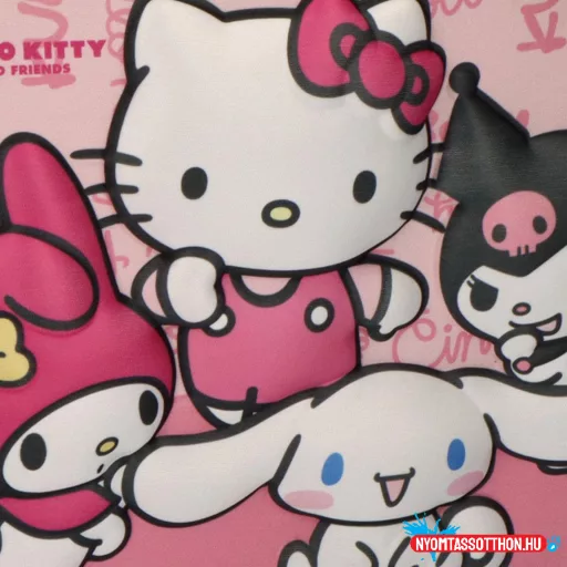 Hello Kitty Kawaii Cuties 3D thermo uzsonnás táska 24 cm
