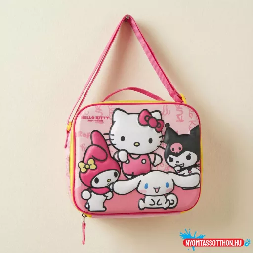 Hello Kitty Kawaii Cuties 3D thermo uzsonnás táska 24 cm