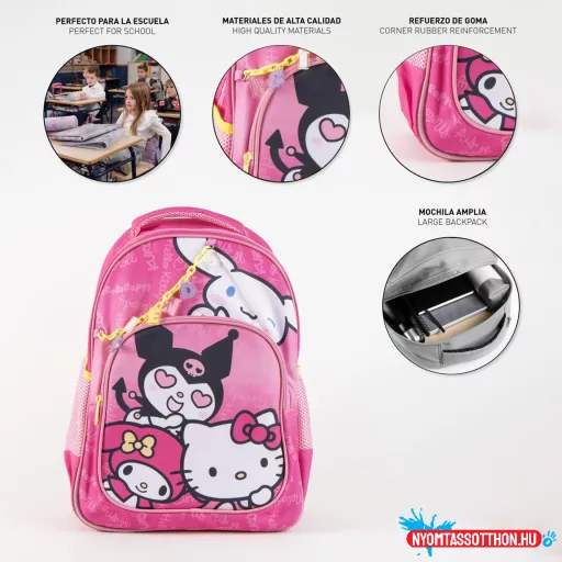 Hello Kitty Kawaii Cuties iskolatáska, táska 42 cm