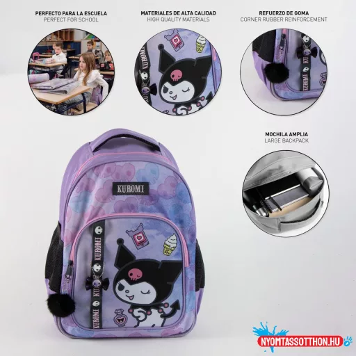 Hello Kitty Kuromi iskolatáska, táska 42 cm