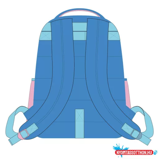 Disney Lilo és Stitch, A csillagkutya Galaxy iskolatáska, táska 42 cm
