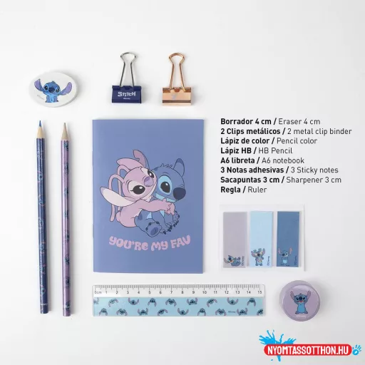 Disney Lilo és Stitch, A csillagkutya My Fav írószer szett 12 db-os