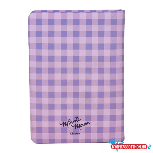 Disney Minnie Purple 3D notesz, vonalas jegyzetfüzet