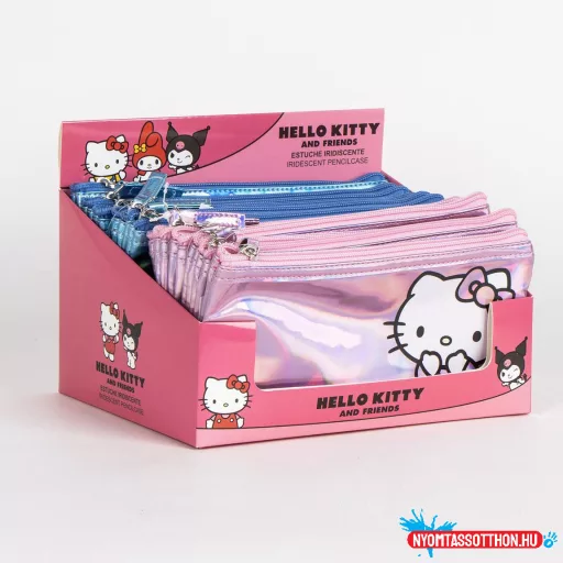 Hello Kitty Blue Iridescent gyerek neszeszer, tolltartó