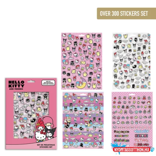 Hello Kitty Friends matrica szett 300 db-os