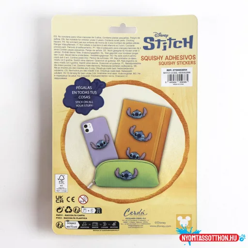Disney Lilo és Stitch, A csillagkutya Face dekor matrica szett 3 db-os