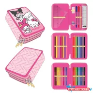 Hello Kitty Kawaii Cuties tolltartó töltött 3 emeletes